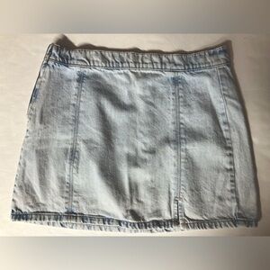 Women’s Denim Mini Skirt, 8, Lt. Blue/ Lt. Wash, Casual/Summer, by True Craft